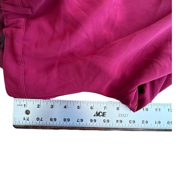 PIETRO BRUNELLI Freddie Wide Leg Maternity Trouser Pants Wine Red Size Medium - Picture 7 of 16